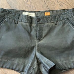 Anthropologie Leather Shorts